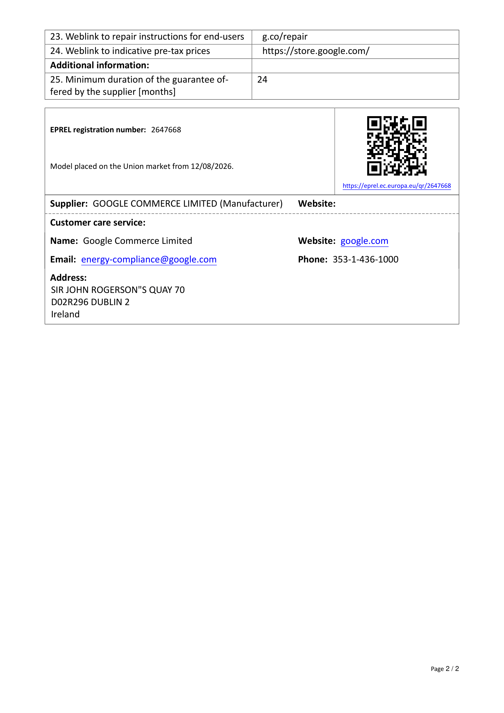 Ficha de producto